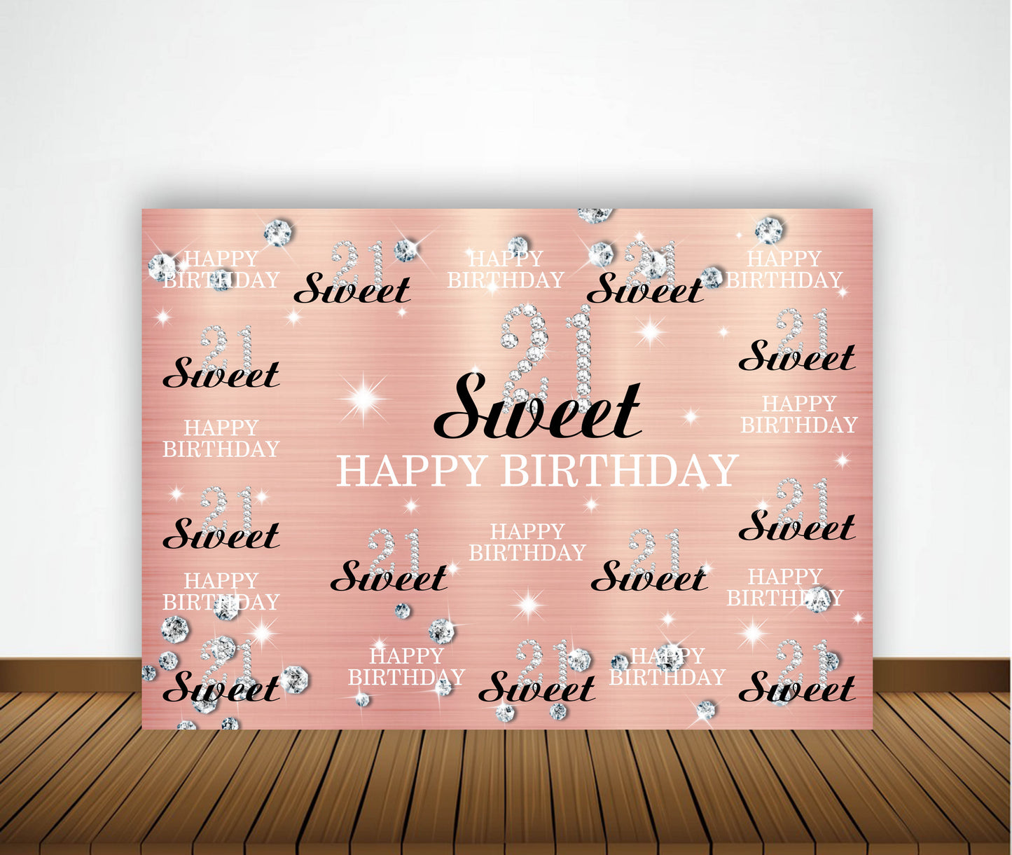 21st Birthday Party Backdrop 