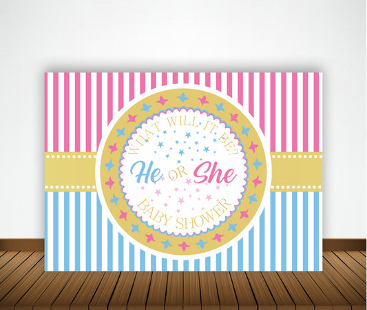 Baby Shower Party Backdrop 