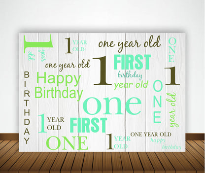 One is Fun Birthday Party Backdrop