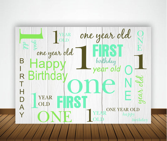 One is Fun Birthday Party Backdrop