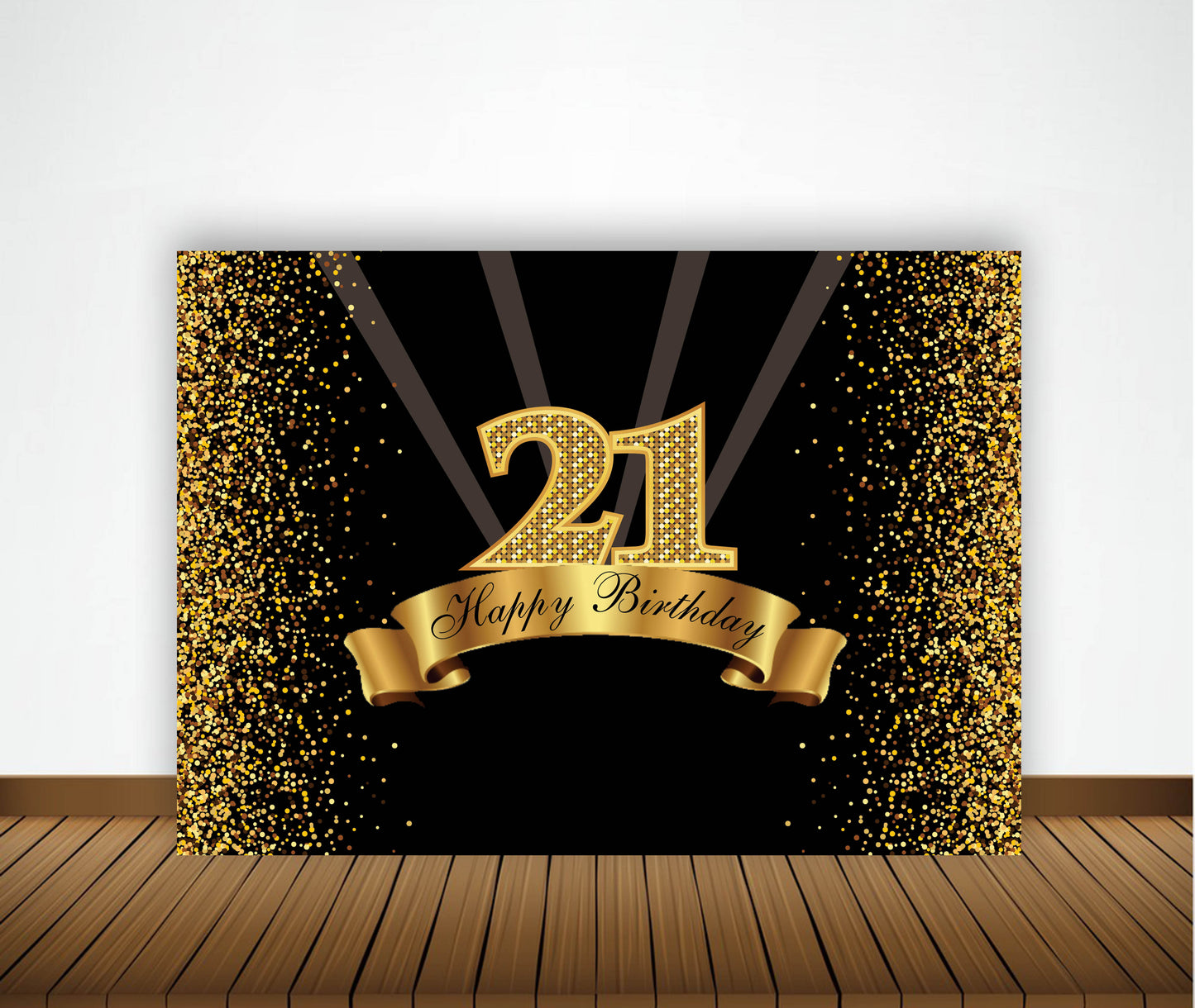 21st Birthday Party Backdrop 