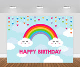 Rainbow Theme Birthday Party Backdrop 
