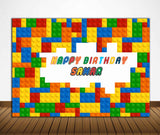 Lego Theme Birthday Party Backdrop