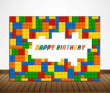 Lego Theme Birthday Party Backdrop