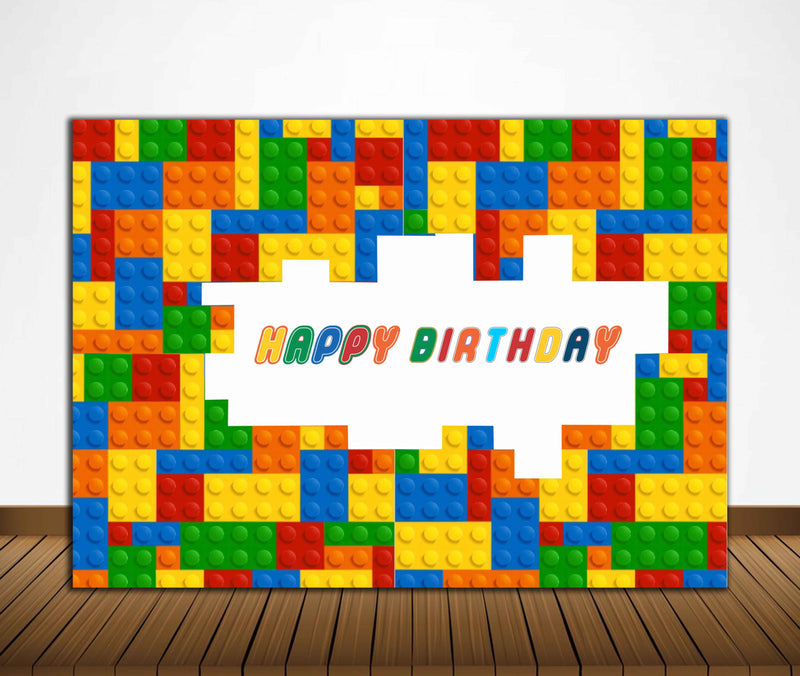 Buy Lego Party Decoration Backdrop | Party Supplies | Thememyparty ...