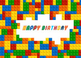 Lego Theme Birthday Party Backdrop