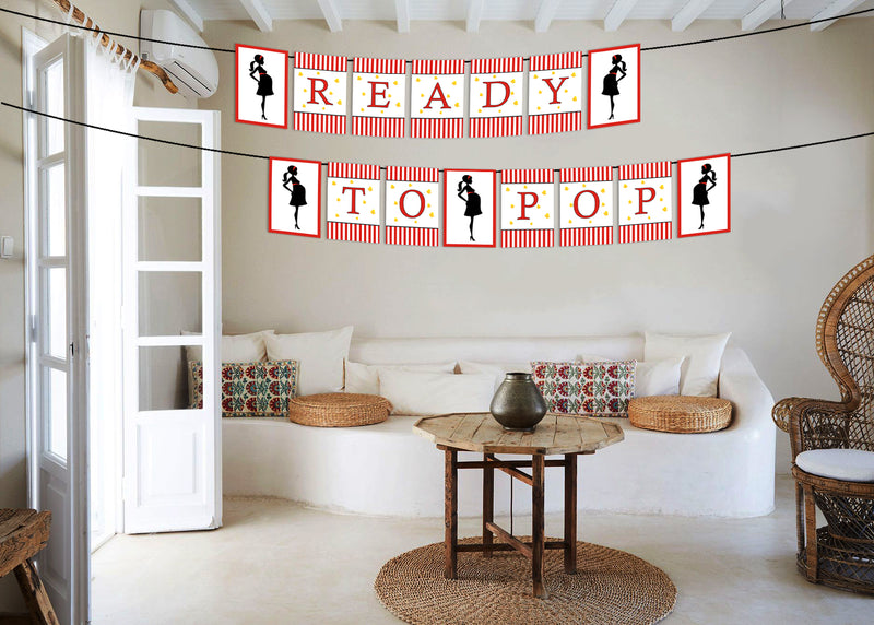 Ready to Pop Party Banner for Decoration