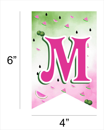 One In A Melon Theme Birthday Party Banner for Decoration