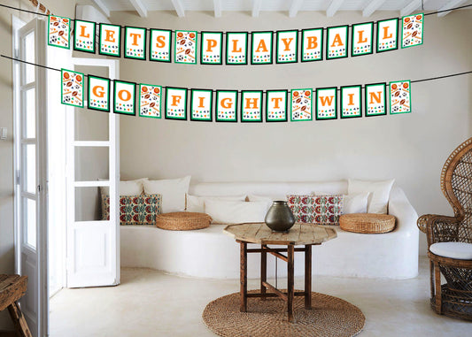 Sports  Theme Birthday Party Banner for Decoration