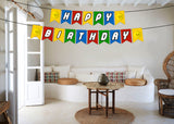 Lego Theme Birthday Party Banner for Decoration