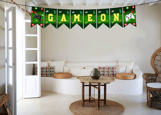 Gaming Birthday Party Banner For Decoration