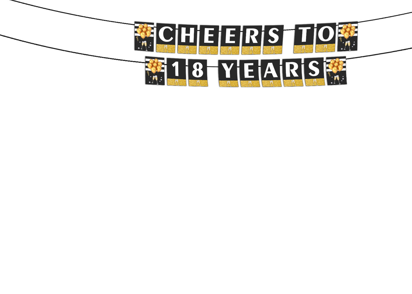 18th Birthday Party Banner for Decoration