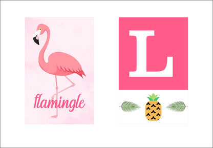 Flamingo Theme Birthday Party Banner for Decoration