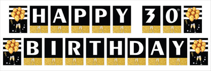 30th Birthday Party Banner for Decoration