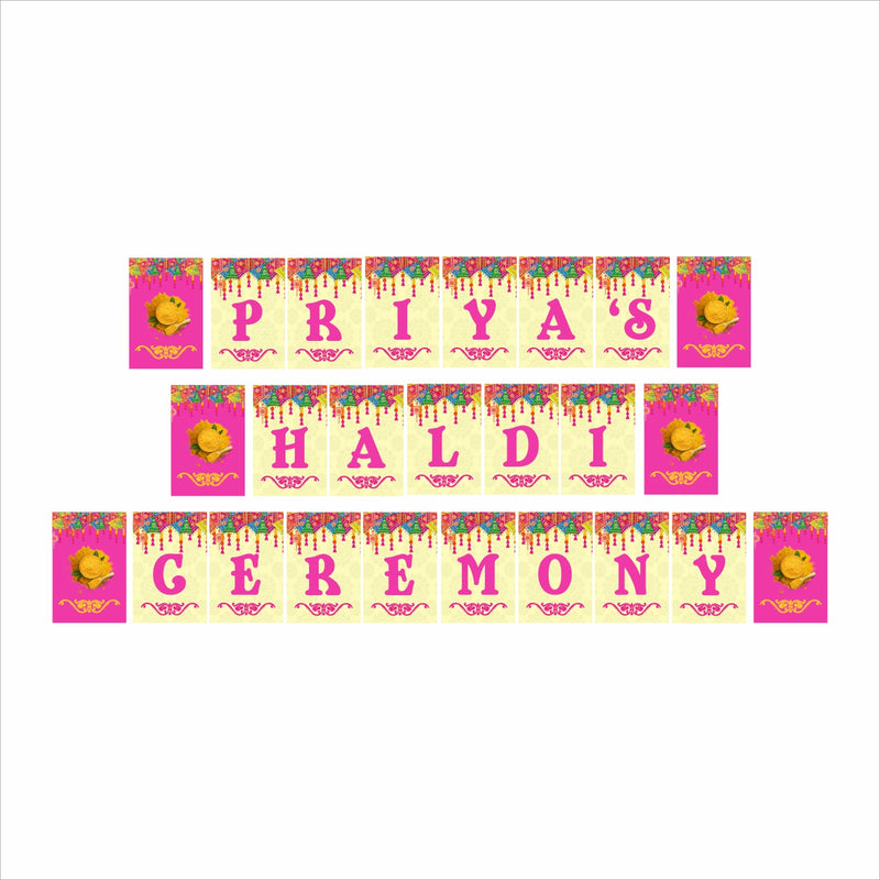 Haldi Theme Party Banner for Decoration