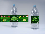 Gaming Theme Birthday Party Water Bottle Labels