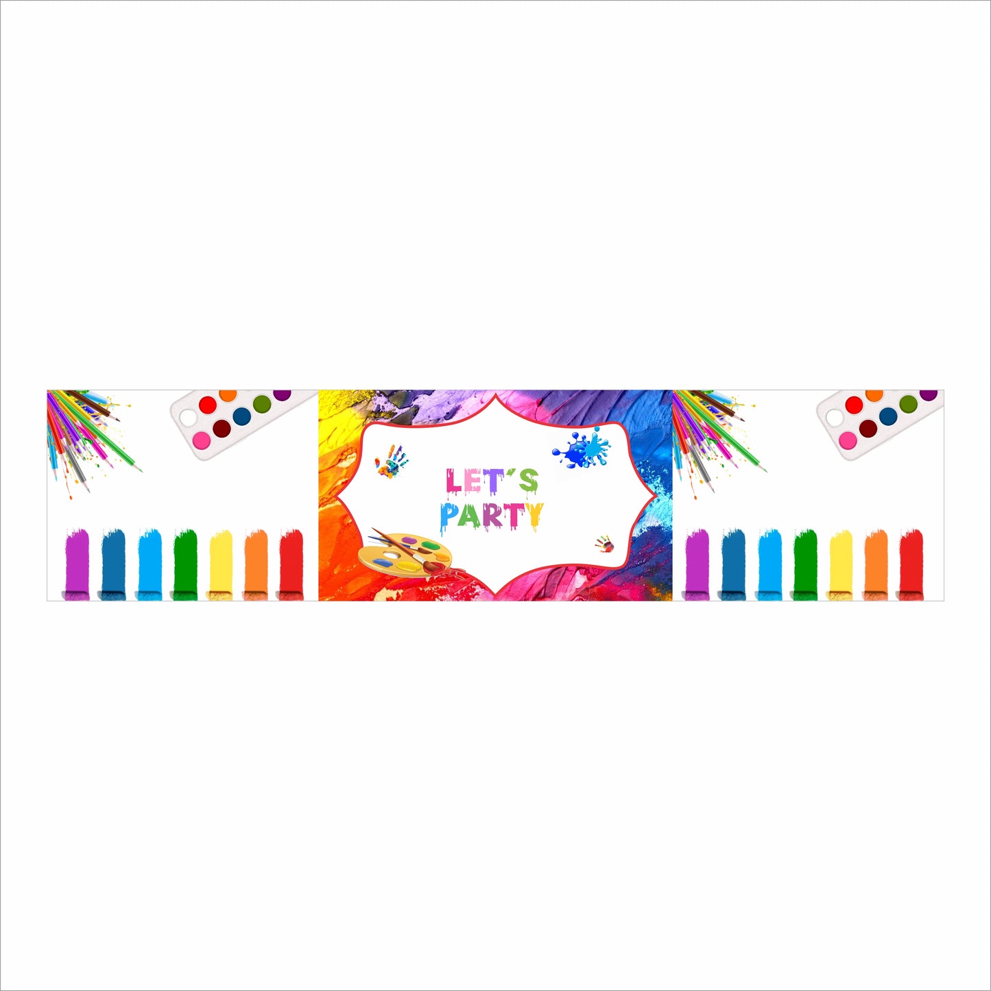 Art and Paint Theme Birthday Party Water Bottle Labels
