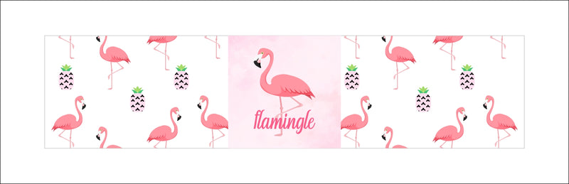 Flamingo Theme Birthday Party Water Bottle Labels