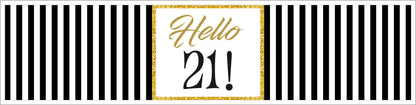 21st Birthday Water Bottle Labels  