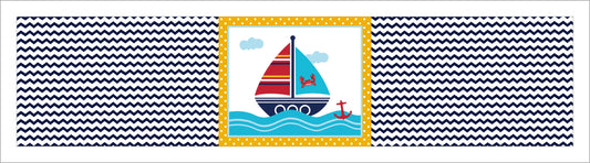 Nautical Ahoy  Theme Water Bottle Labels  