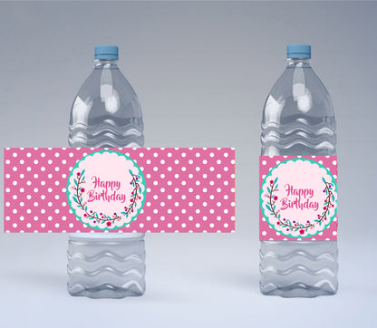 Some Bunny Is One Theme Water Bottle Labels