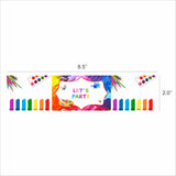 Art and Paint Theme Birthday Party Water Bottle Labels