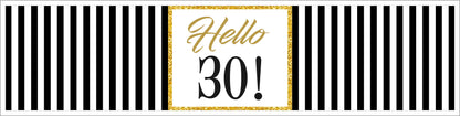 30th Birthday Water Bottle Labels  