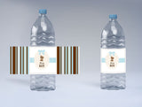Cute Teddy Theme Water Bottle Labels  