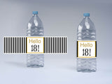 18th Birthday Water Bottle Labels  
