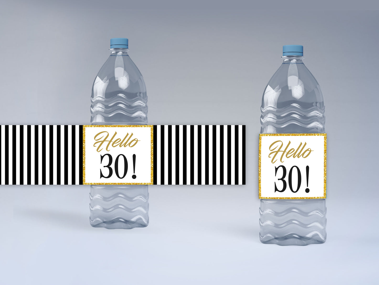 30th Birthday Water Bottle Labels  