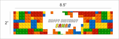 Lego Theme Water Bottle Labels