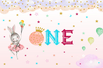 Some Bunny Is One Birthday Party Backdrop