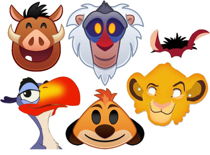 The Lion King Theme Birthday Party Photo Booth Props Kit