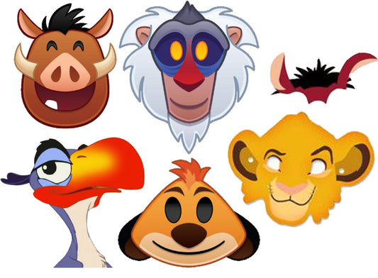 The Lion King Theme Birthday Party Photo Booth Props Kit