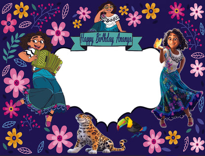 Encanto Theme Birthday Party Selfie Photo Booth Frame