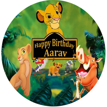 The Lion King Theme Birthday Party Backdrop