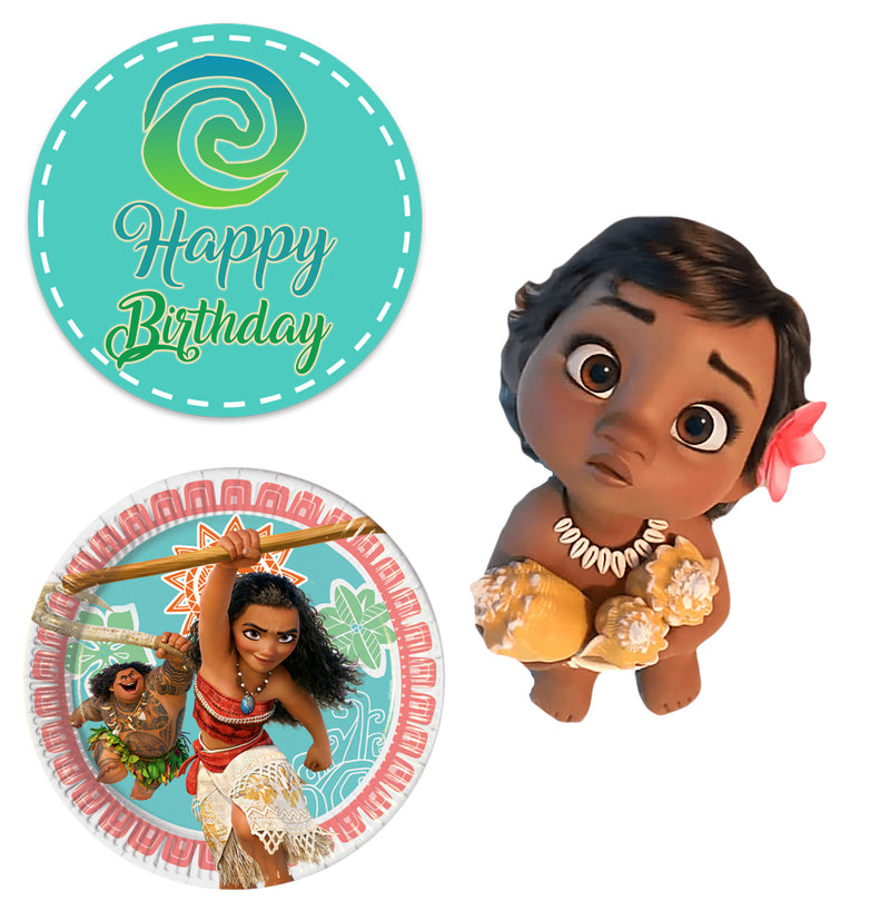 Moana Theme Birthday Party Table Toppers for Decoration