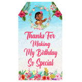 Moana Theme Birthday Party Thank You Gift Tags