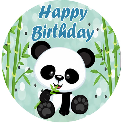 Panda Theme Birthday Party Backdrop