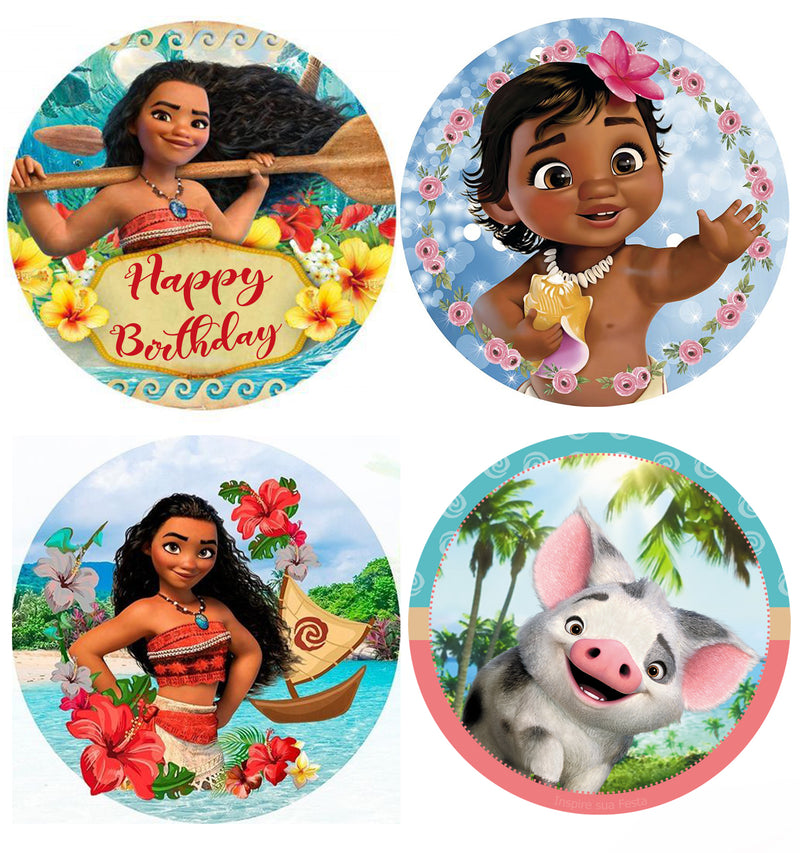 Moana Theme Birthday Party Straws