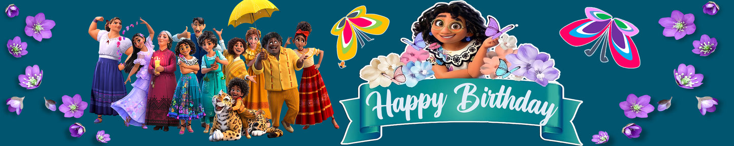 Encanto Theme Birthday Long Banner for Decoration