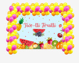 Twotti Fruity Theme Birthday Party Decoration Kit with Backdrop & Balloons