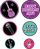 Rockstar Theme Birthday Party Table Confetti for Decoration