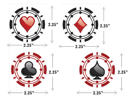 Casino/Card Party Cup Cake Topper For Decoration