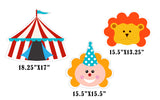 Carnival Theme Birthday Party Cutouts