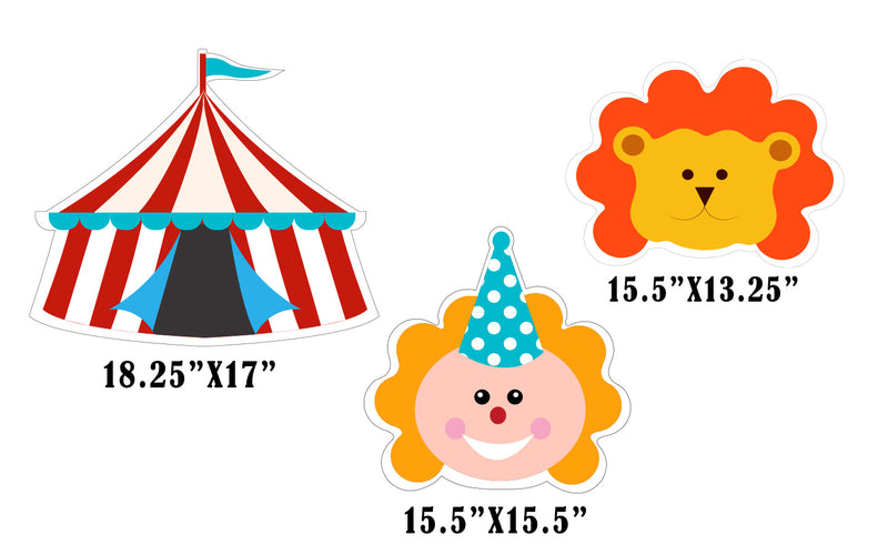 Carnival Theme Birthday Party Cutouts