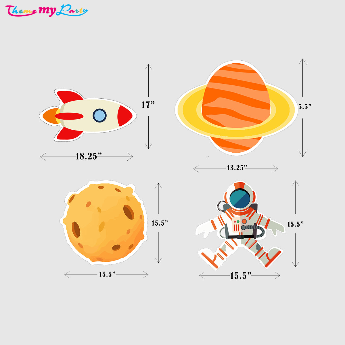 Space Theme Birthday Party Cutouts