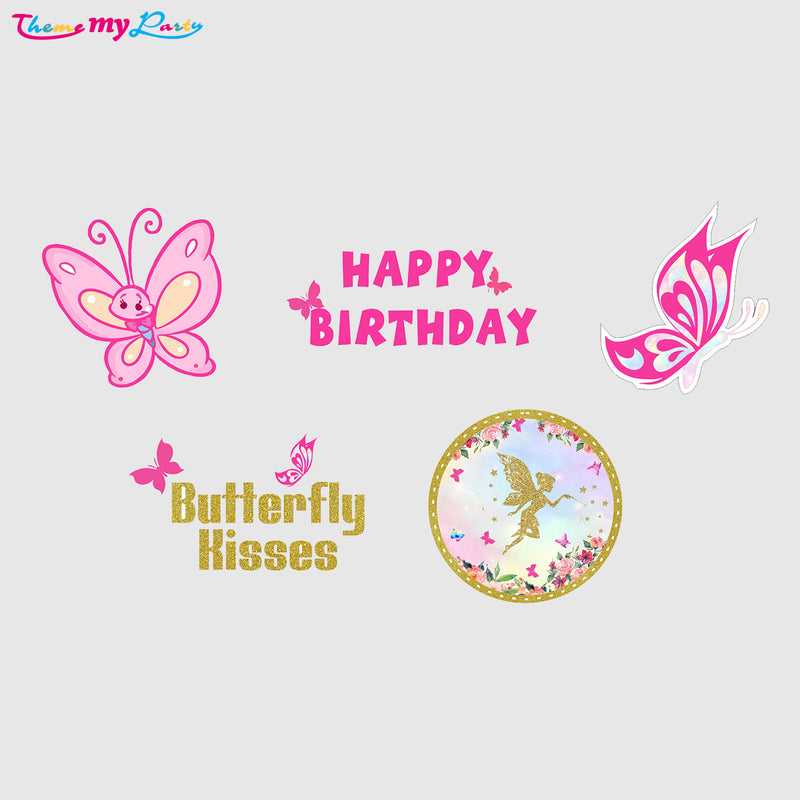 Butterflies And Fairies Theme Birthday Party Cake Toppers for Decoration