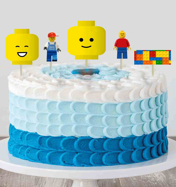 Lego theme Birthday Party Cake Topper /Cake Decoration Kit