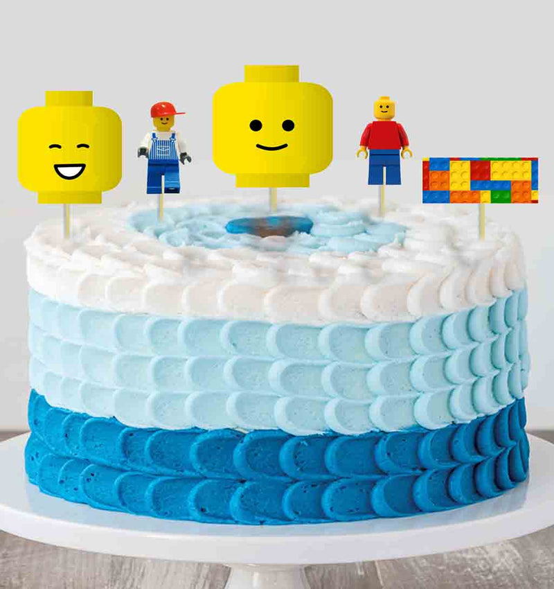 LEGO - Birthday Party Cake Decorating Kit - Happy Birthday Cake Topper –  MATTEO PARTY
